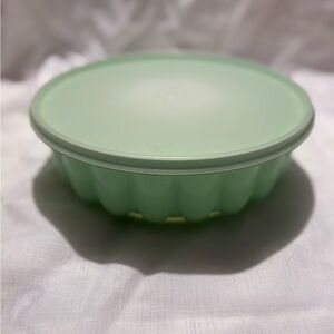 Vintage Green Tupperware Storage Container